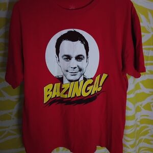Warner Bros. Red Bazinga Graphic Tee